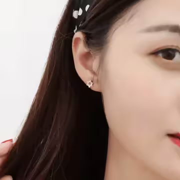 925銀針×六芒星×耳針