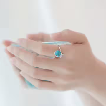 925銀飾×人魚泡泡×開口戒指