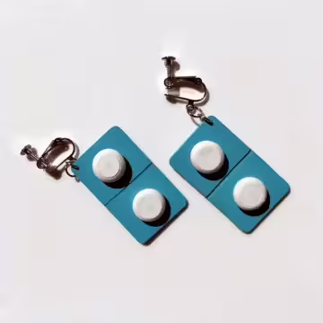 木頭藥丸×螺旋耳夾