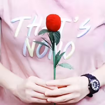 玫瑰花×適用戒指/小耳釘×絨布盒