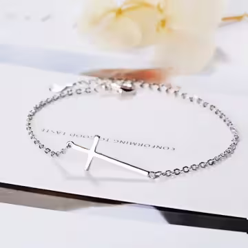 925銀飾×個性十字架×手鍊