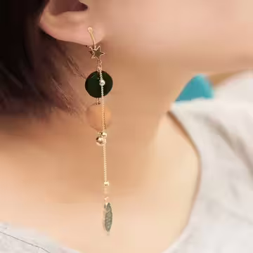 垂直插入式耳夾轉換器×螺旋耳夾×金色