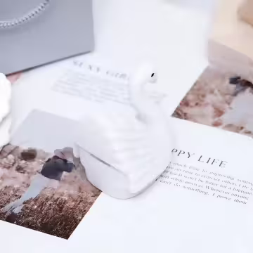 白天鵝×適用戒指/小耳釘×絨布盒