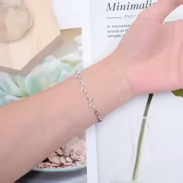 925銀飾×森林枝芽×手鍊