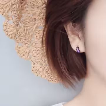 925銀針×茄子笑一個×耳針