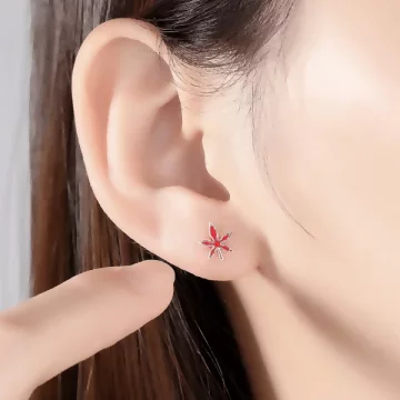 925銀針×紅掌楓葉×耳針.avif