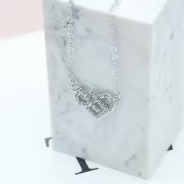 925銀飾&times;心型圈&times;鎖骨項鍊