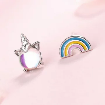 925銀針×彩虹極光獨角獸×耳針.avif