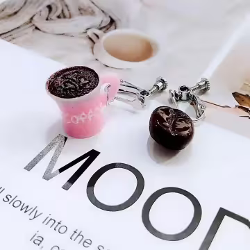 喝一杯咖啡×螺旋耳夾