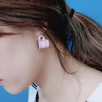 喝一杯咖啡×螺旋耳夾