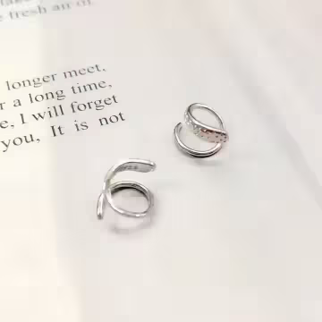 925銀針×螺旋線條×耳勾