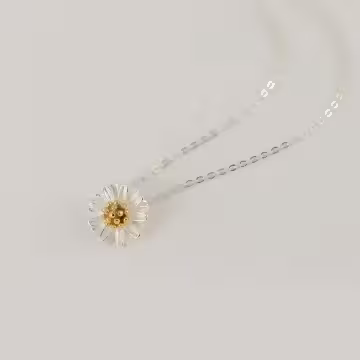 925銀飾×雛菊小太陽×鎖骨項鍊