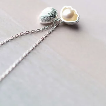 925銀飾×貝殼裡的珍珠×鎖骨項鍊.avif