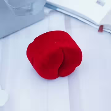 雙心×適用對戒×絨布盒