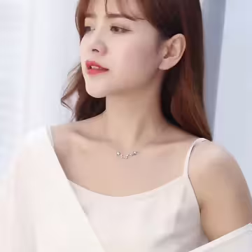 925銀飾×雙晶北斗七星×鎖骨項鍊