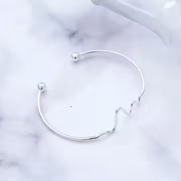 925銀飾&times;心電感應&times;開口手環