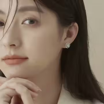 925銀針×有錢×耳針