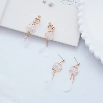 輕羽毛捕夢網×吊墜耳環.avif