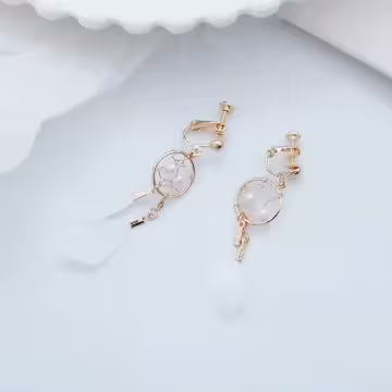 輕羽毛捕夢網×螺旋耳夾