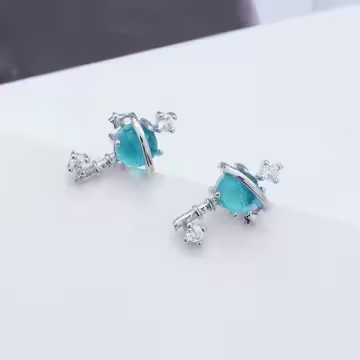 925銀針×開啟夢想的藍鑰匙×耳針