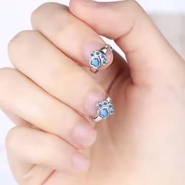 晶藍小肉球×耳扣