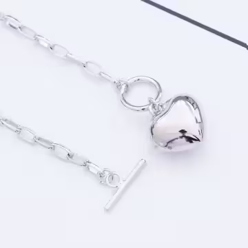 個性光面愛心&times;手鍊