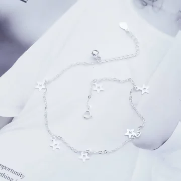 925銀飾×清新五角星×腳鍊 .avif