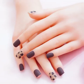 奶茶豹紋棕咖霧面×穿戴式手指甲片×二十四入.avif