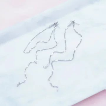 排鑽超長鍊條×後掛式不對稱耳環.avif