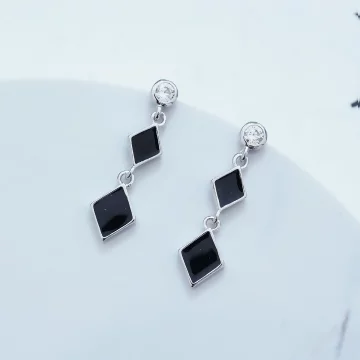 晶鑽雙黑菱×吊墜耳環.avif