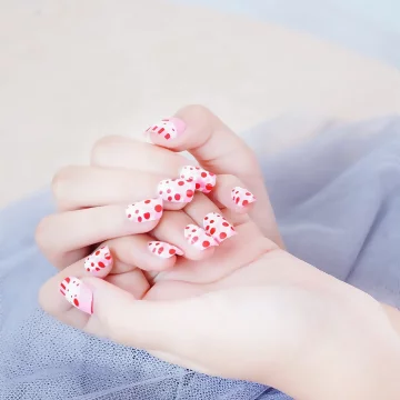 兒童×甜點蛋糕亮面×穿戴式手指甲片×二十四入.avif