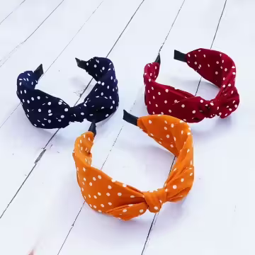 波點點兔耳朵×寬版髮箍×共三色