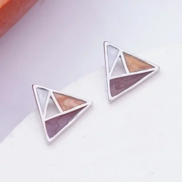 925銀針×三角幾何拼色×耳針.avif