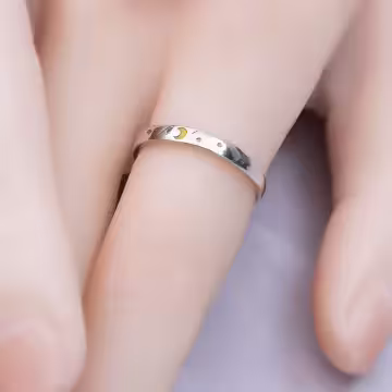 金星伴明月×情侶對戒