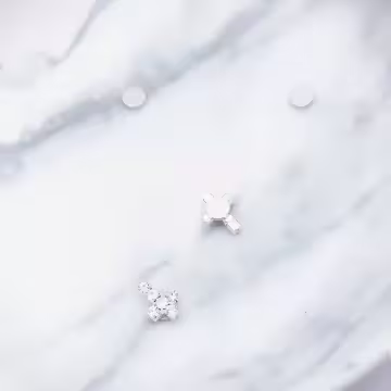 晶鑽十字架×磁吸耳夾/裝飾小物