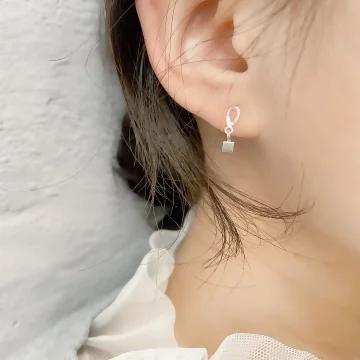 925銀針×鏤空水滴小方塊×吊墜耳針.avif