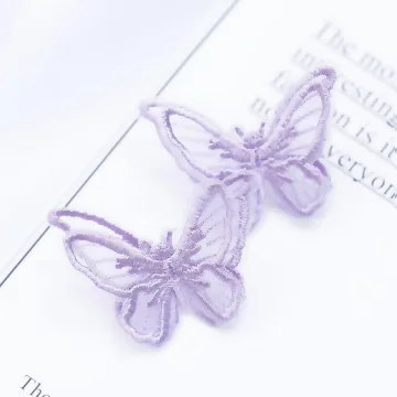 魅紫蕾絲刺繡紫蝴蝶×吊墜耳環.avif