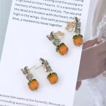 柿柿如意×吊墜耳環