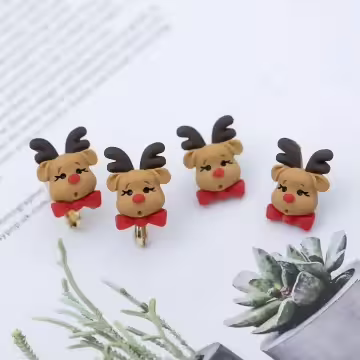 小麋鹿好萌×耳環