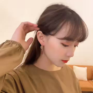 可可咖啡樹葉×吊墜耳環