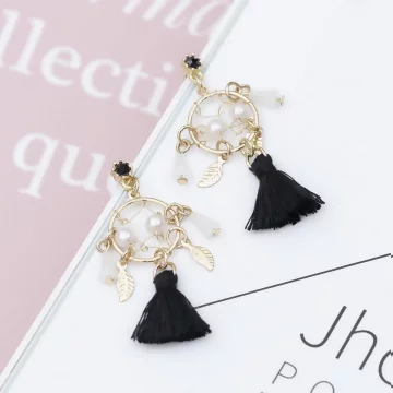 唯美捕夢網流蘇×吊墜耳環×共二色.avif