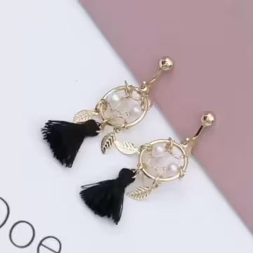 唯美捕夢網流蘇×螺旋耳夾×共二色