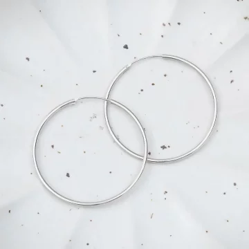 925銀針×極簡光面大圓圈×耳扣.avif