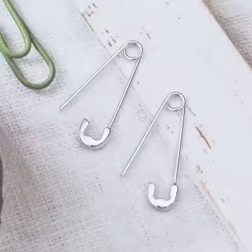 925銀針×簡約別針×耳扣