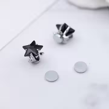 立體五角星星×磁吸耳夾/裝飾小物