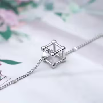 925銀飾×立方體幾何×鎖骨項鍊