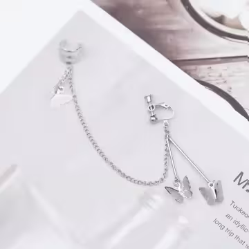 長桿蝴蝶飛×單邊耳骨螺旋耳夾