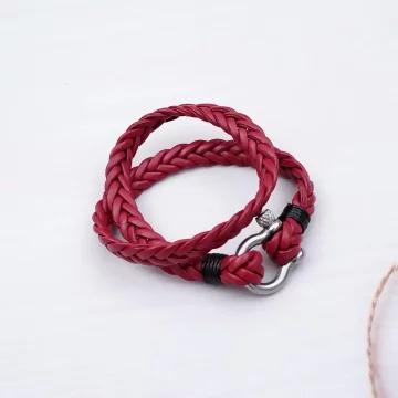 皮革交織×馬蹄扣手鍊/頸鍊二用×共三色.avif