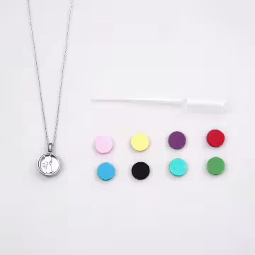 月亮貓咪×薰香釦×項鍊