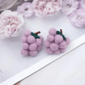 紫葡萄小毛球×耳環.avif